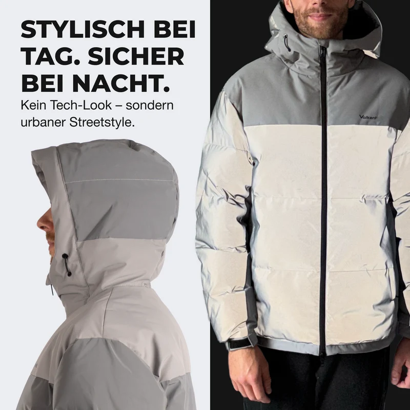 Reflective Puffer - 100% reflektierende Daunenjacke