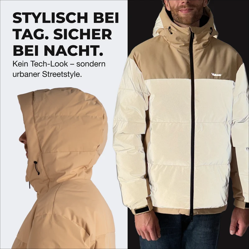 Reflective Puffer - 100% reflektierende Daunenjacke