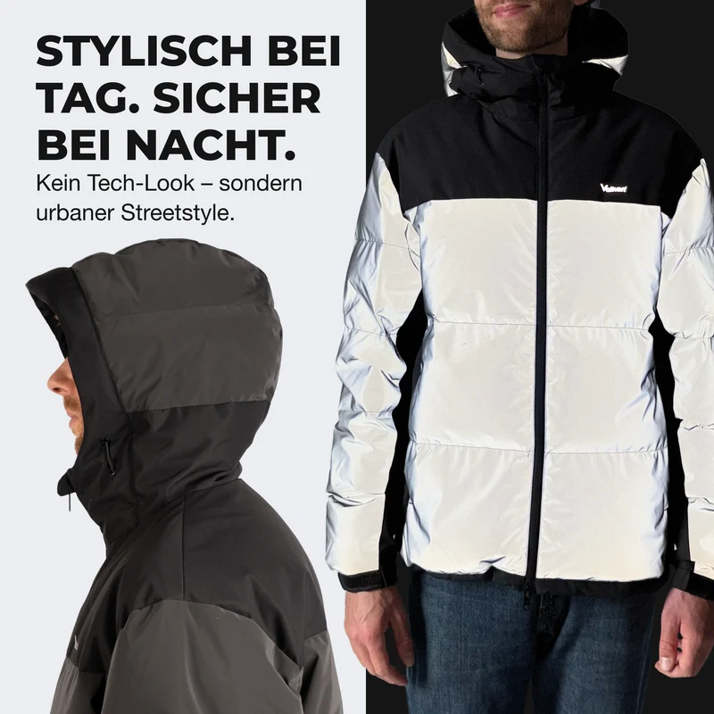 Reflective Puffer - 100% reflektierende Daunenjacke