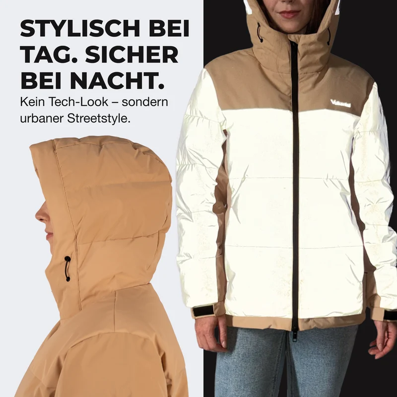 Reflective Puffer - 100% reflektierende Daunenjacke