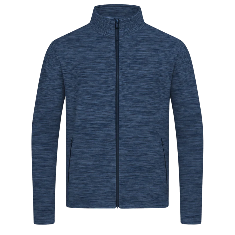 Herren Fleecejacke Melange- Optik