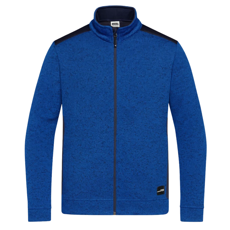 Herren Workwear Strickfleece Jacke