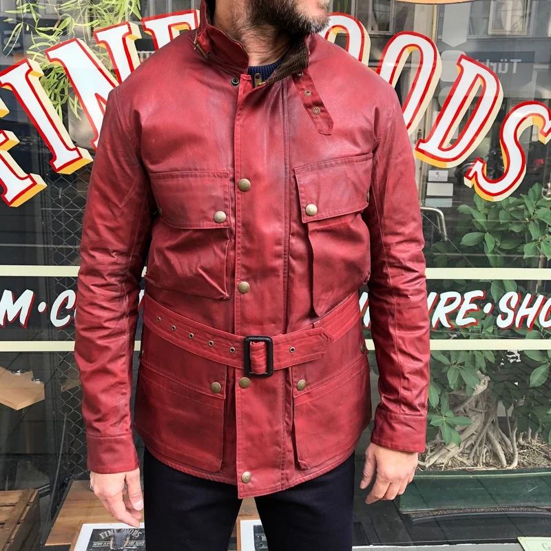 Herren Wachsjacke | BMC Jacke aus gewachstem Material im klassischen Workwear-Stil