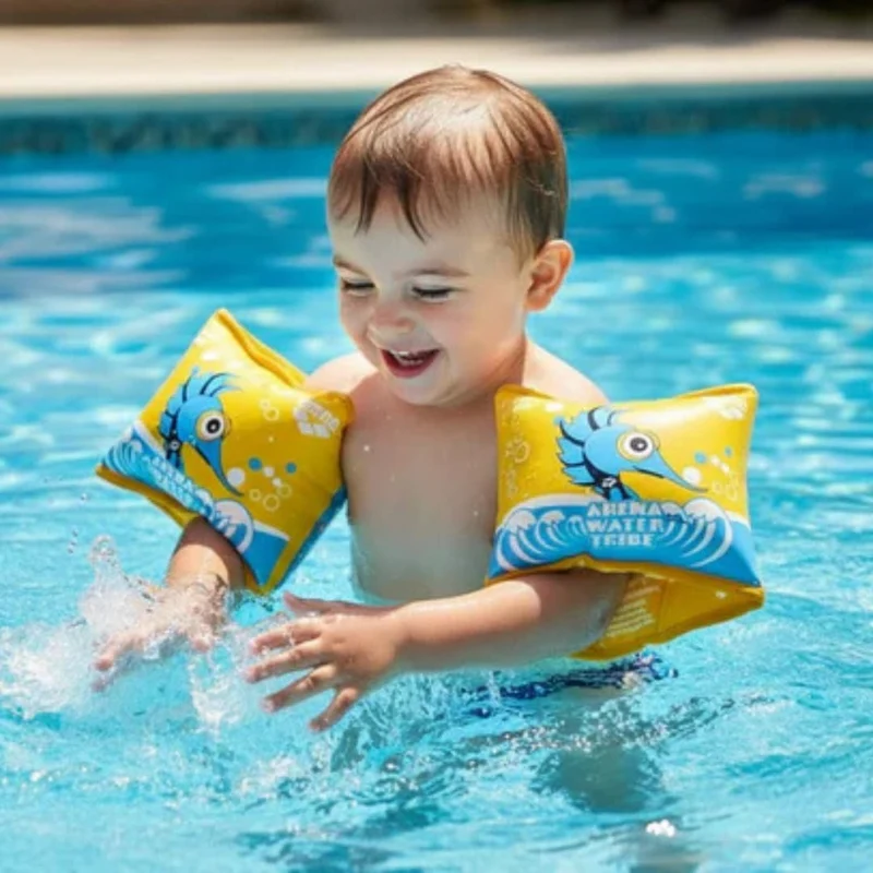 Arena Kids Soft Armbands World – Yellow (1–3 Years)