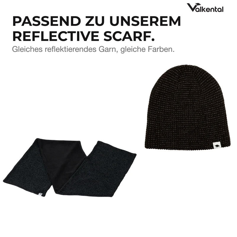 Reflective Beanie - Strickmütze mit reflektierendem Garn