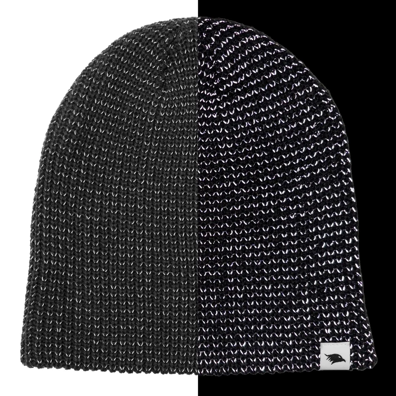 Reflective Beanie - Strickmütze mit reflektierendem Garn