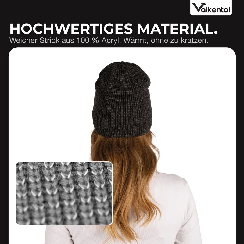 Reflective Beanie - Strickmütze mit reflektierendem Garn