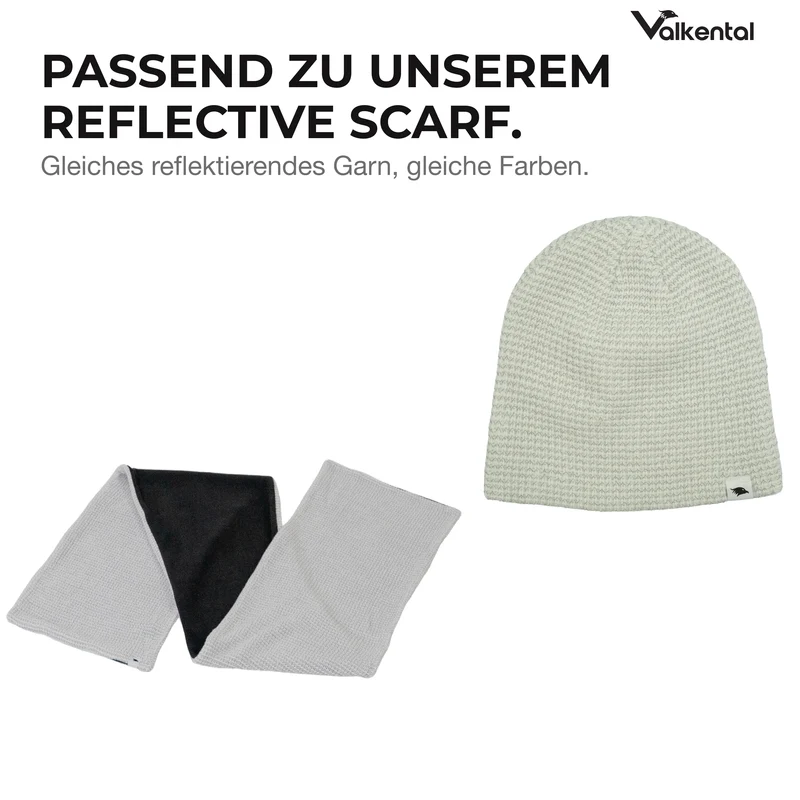 Reflective Beanie - Strickmütze mit reflektierendem Garn