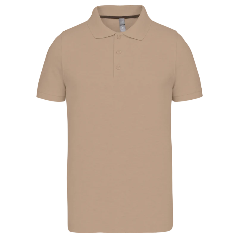 Herren Kurzarm Polo Kontrast Neck