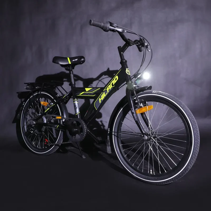 Hiland Sentry+ 20” Kids Mountain Bike – Black