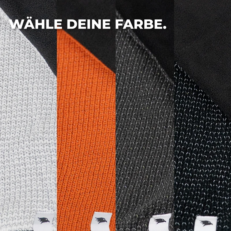 NEU: Reflective Scarf - Reflektierender Strickschal mit Fleece-Innenseite