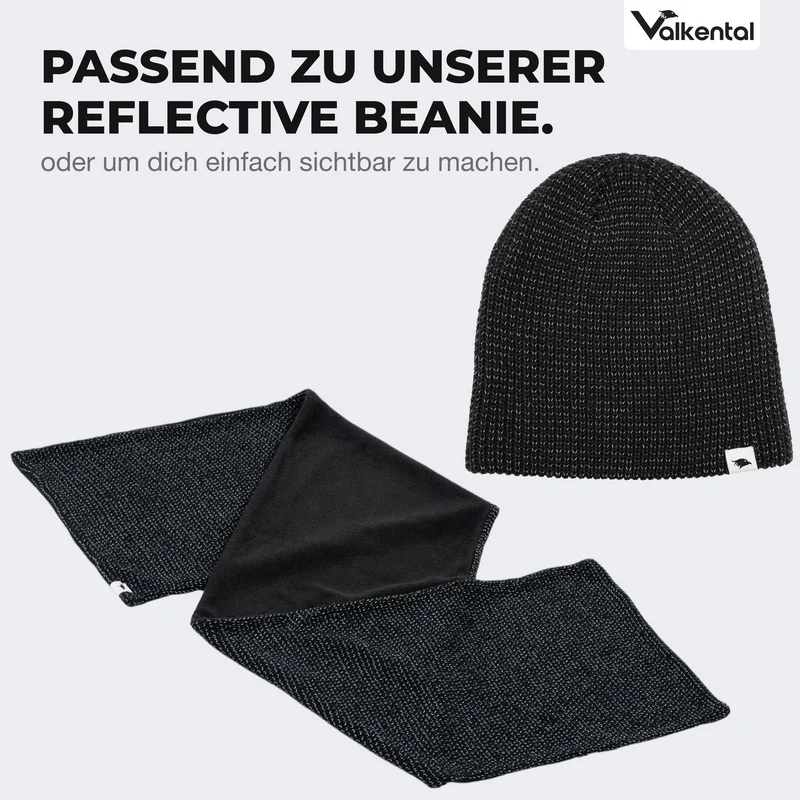 NEU: Reflective Scarf - Reflektierender Strickschal mit Fleece-Innenseite