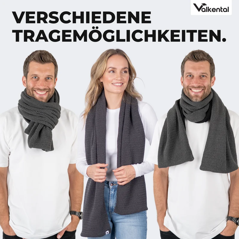 NEU: Reflective Scarf - Reflektierender Strickschal mit Fleece-Innenseite