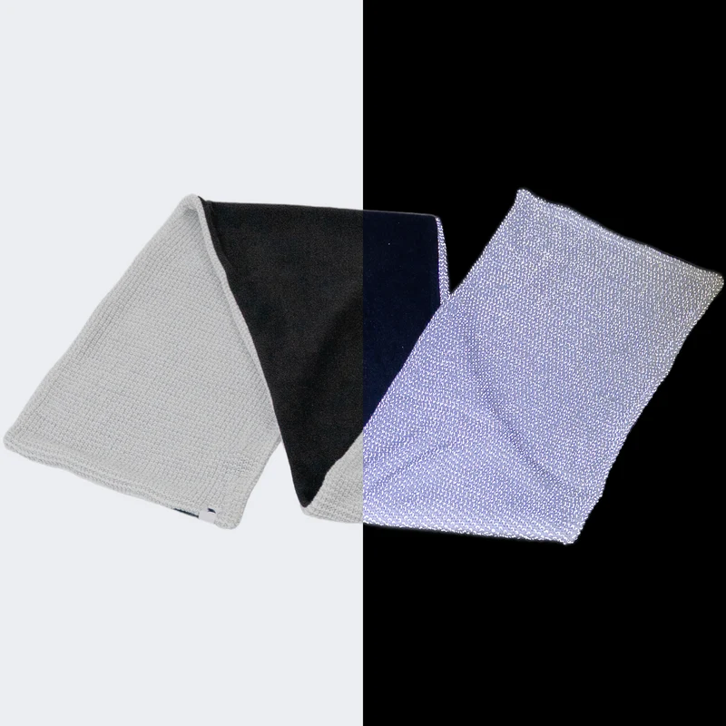 NEU: Reflective Scarf - Reflektierender Strickschal mit Fleece-Innenseite