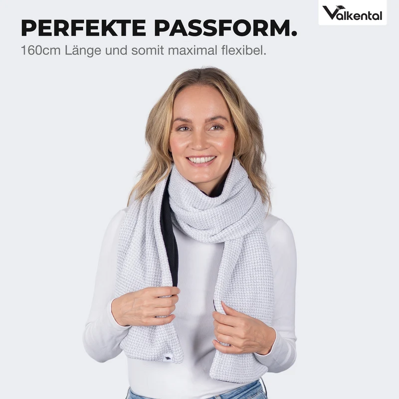 NEU: Reflective Scarf - Reflektierender Strickschal mit Fleece-Innenseite