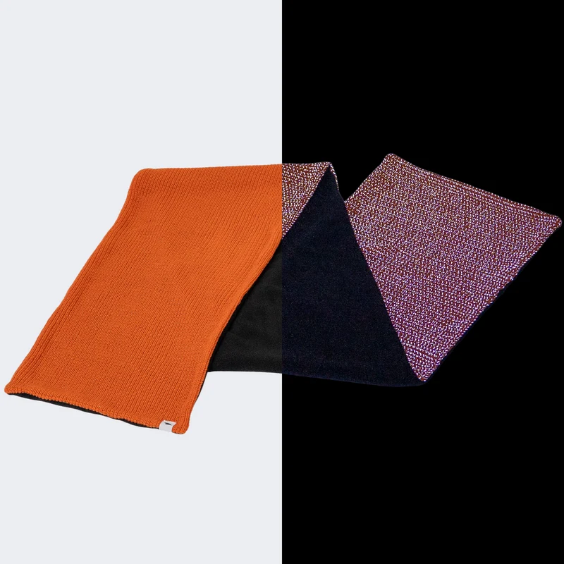 NEU: Reflective Scarf - Reflektierender Strickschal mit Fleece-Innenseite