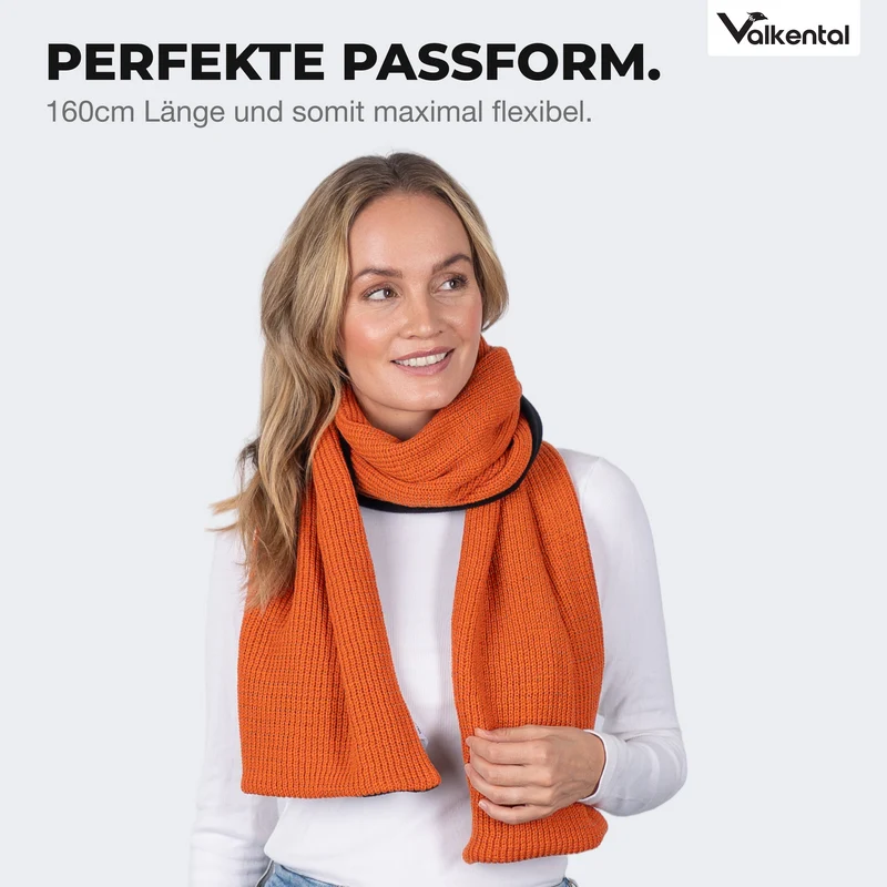 NEU: Reflective Scarf - Reflektierender Strickschal mit Fleece-Innenseite