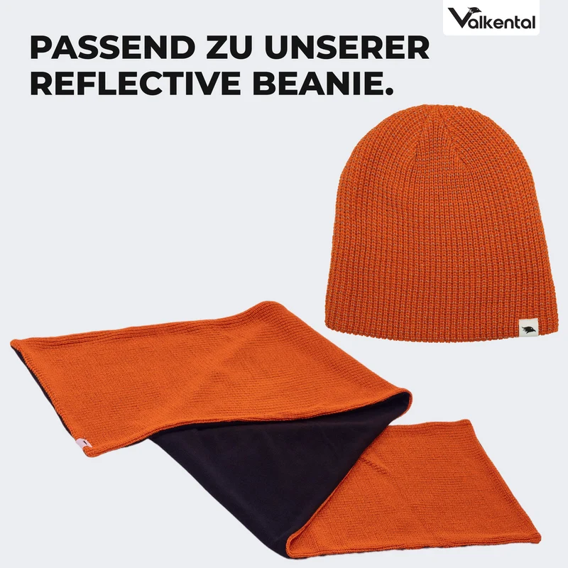 NEU: Reflective Scarf - Reflektierender Strickschal mit Fleece-Innenseite