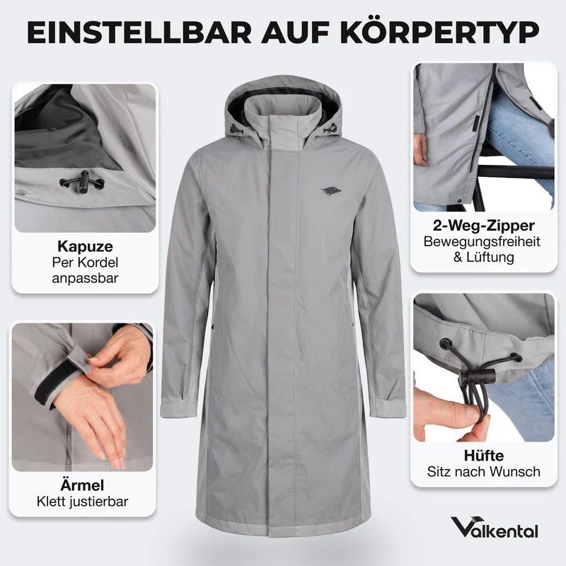 3in1 Smart Coat - Zertifizierte Schutzjacke, 100% reflektierend mit Fleece Zipp-In