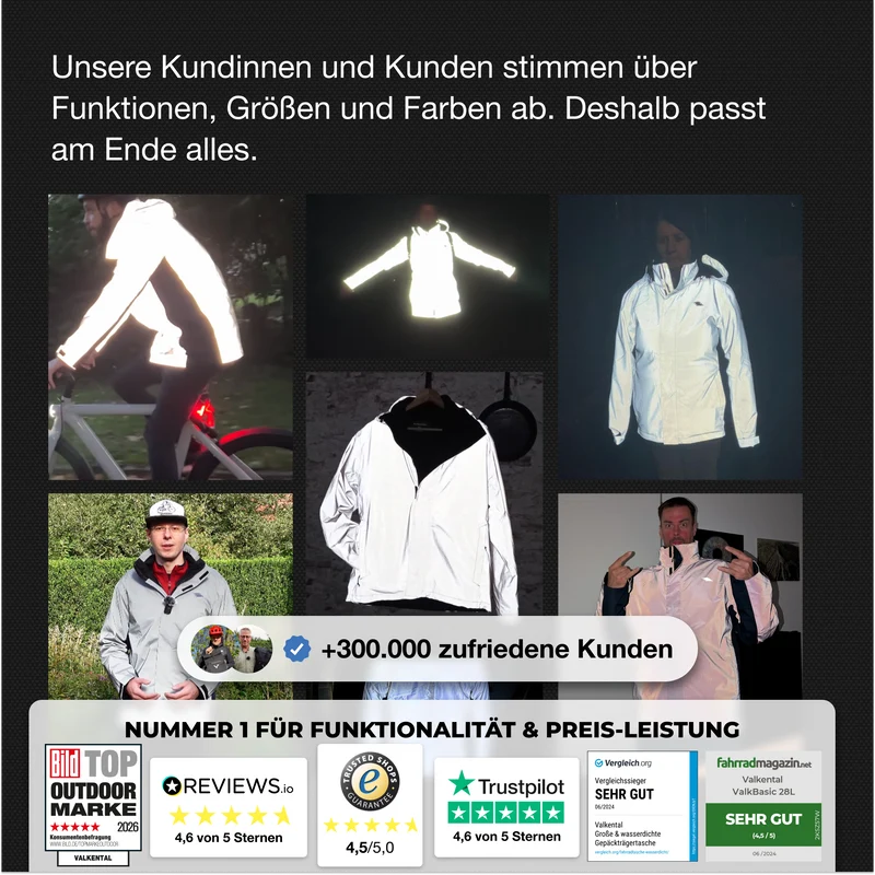 Reflective Puffer Coat - 100% reflektierende Daunenjacke