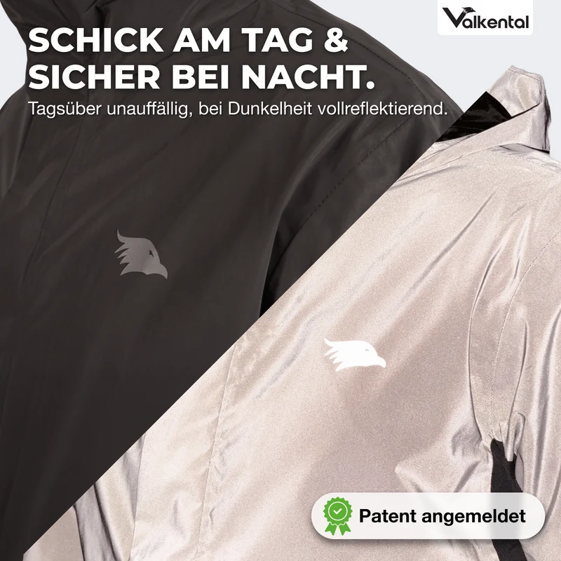 3in1 Smart Jacket - 100% reflektierend & wasserdicht mit Fleece Zipp-In - B-Ware