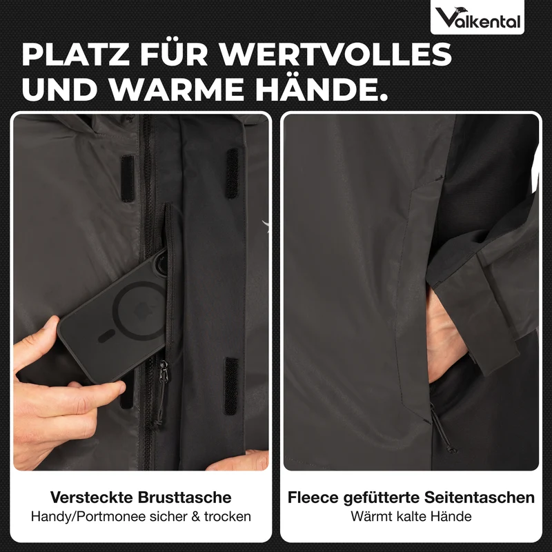 3in1 Smart Jacket - 100% reflektierend & wasserdicht mit Fleece Zipp-In - B-Ware
