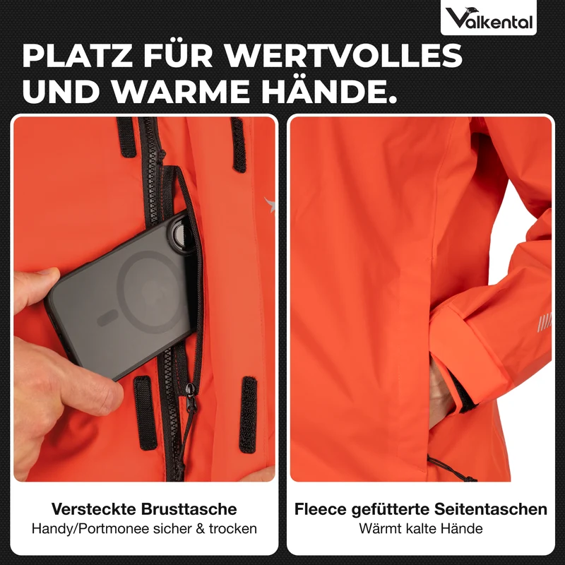 3in1 Smart Jacket - 100% reflektierend & wasserdicht mit Fleece Zipp-In - B-Ware