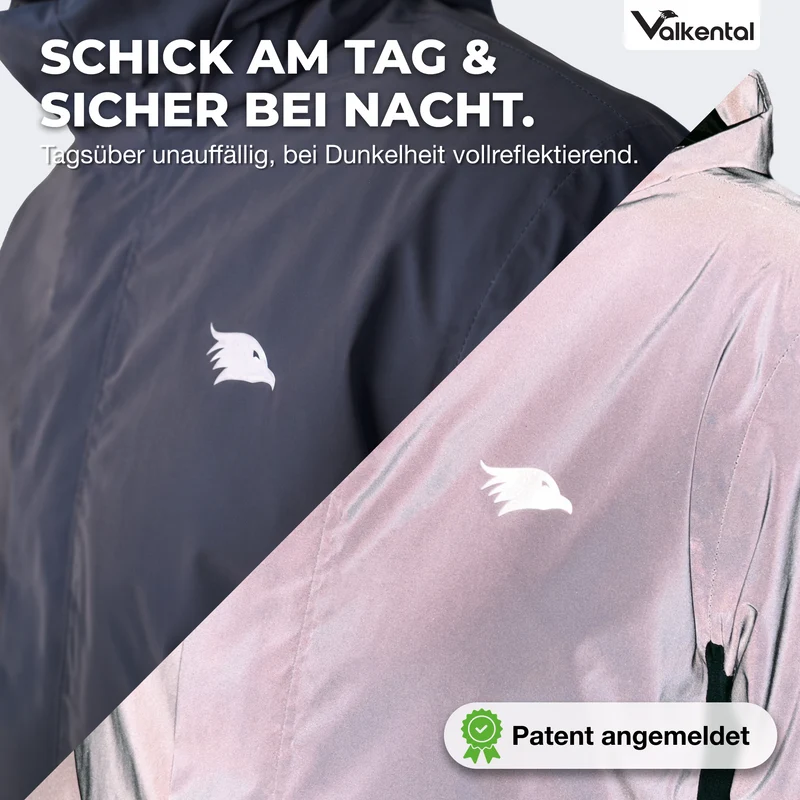 3in1 Smart Jacket - 100% reflektierend & wasserdicht mit Fleece Zipp-In - B-Ware