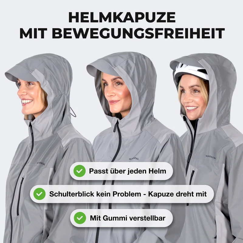NEU: Rain Jacket Pro - 100% reflektierende Regenjacke mit Belüftung & Helm-Kapuze