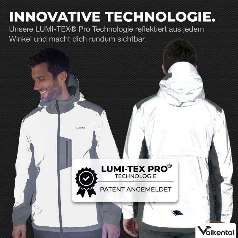 NEU: Rain Jacket Pro - 100% reflektierende Regenjacke mit Belüftung & Helm-Kapuze