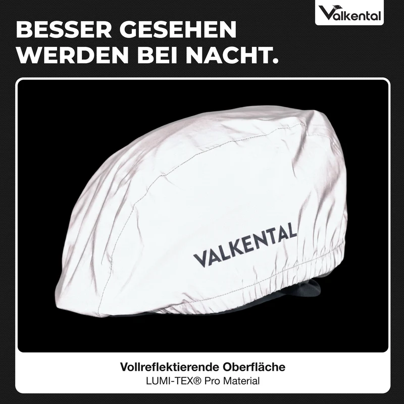 Fahrradhelm Regenschutz - 100% wasserdicht & vollreflektierend