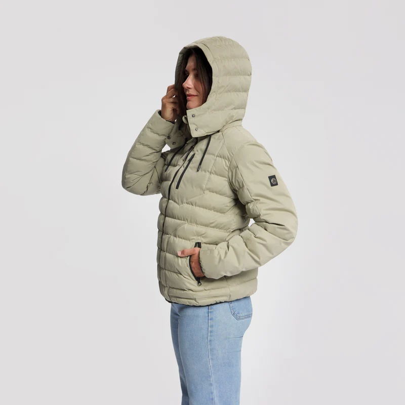 Sigrid Damen – Daunen-Winterjacke – Wasserdicht – Hellbraun