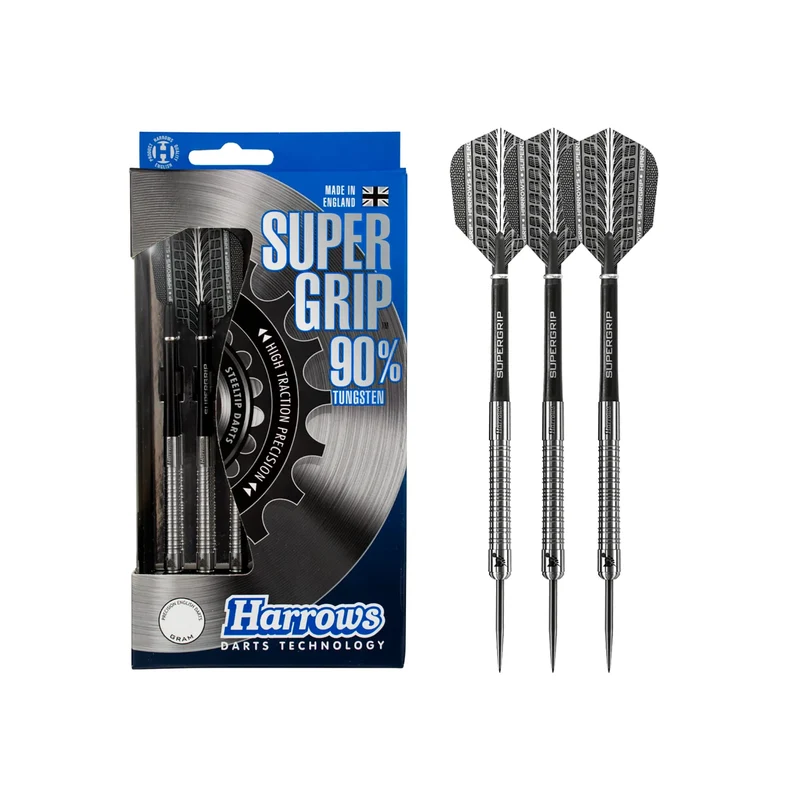 Harrows Supergrip 90% Tungsten Steel Tip Darts