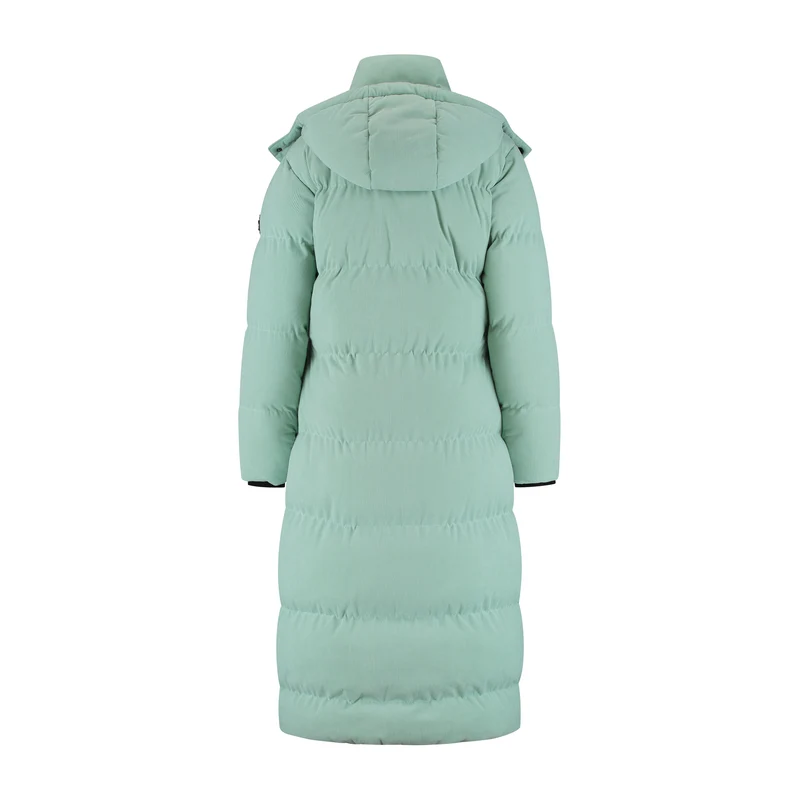 Umea Damen – Daunen-Winterjacke – Cord – Grün