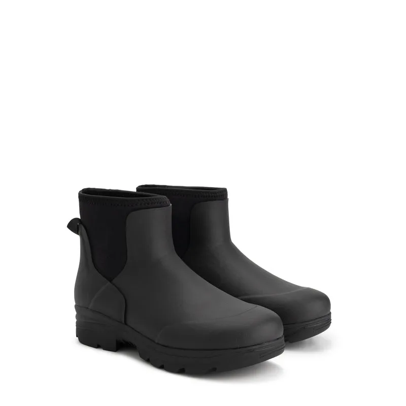 Inari Herren – Gummi-Stiefeletten – Regenstiefel – Schwarz