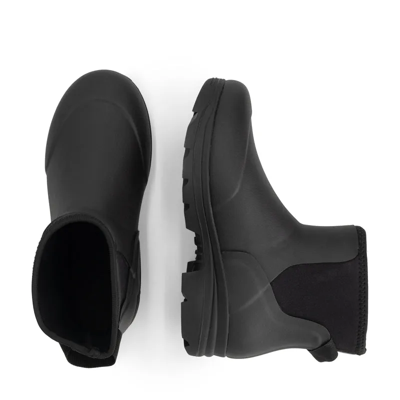 Inari Herren – Gummi-Stiefeletten – Regenstiefel – Schwarz