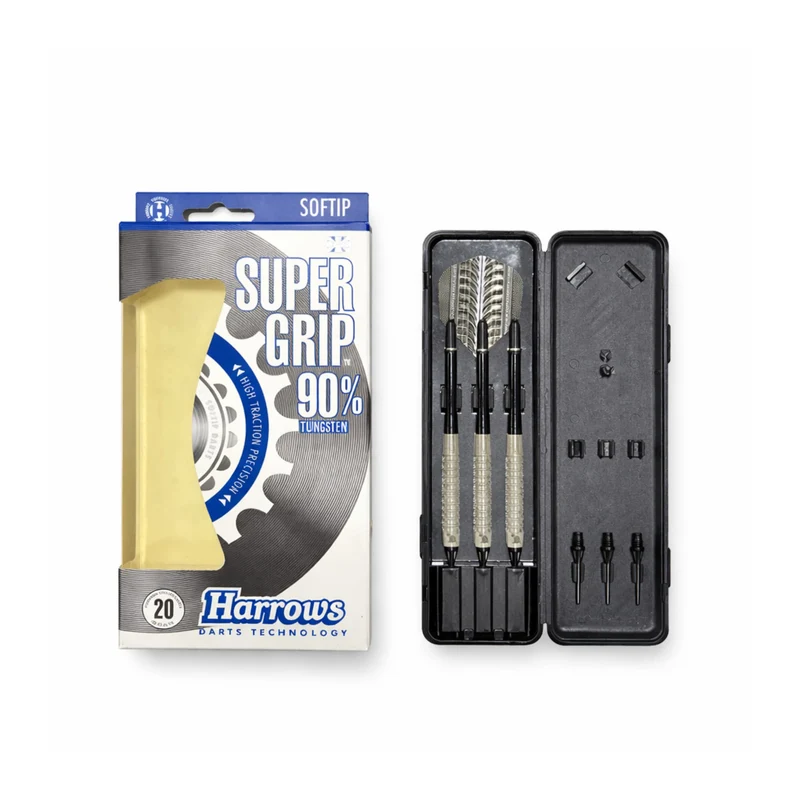 Harrows Supergrip 90% Tungsten Soft Tip Darts