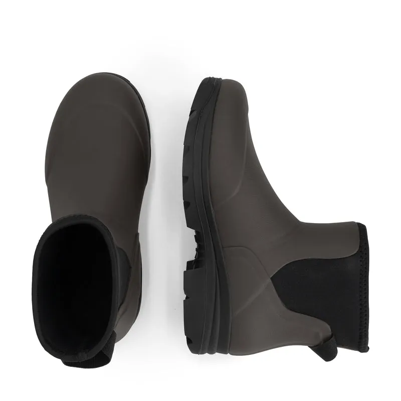Inari Damen – Gummi-Stiefeletten – Regenstiefel – Dunkelbraun