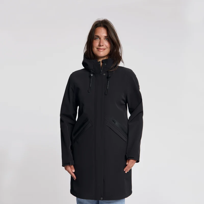 Nilda Damen – Softshell-Jacke – Wasserdicht – Schwarz