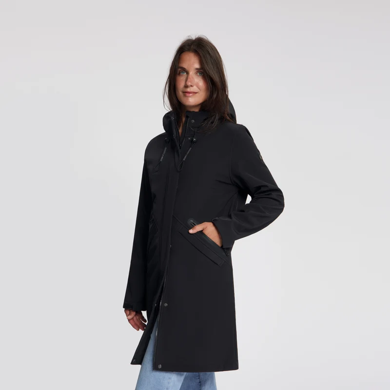Nilda Damen – Softshell-Jacke – Wasserdicht – Schwarz