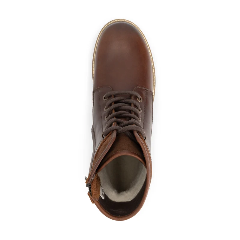 Langdets Herren - Schnürboots - Wolle gefüttert - Braun