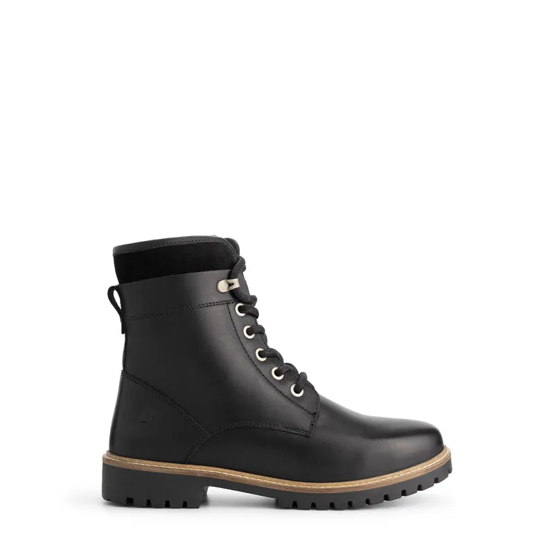Langdets Herren - Schnürboots - Wolle gefüttert - Schwarz