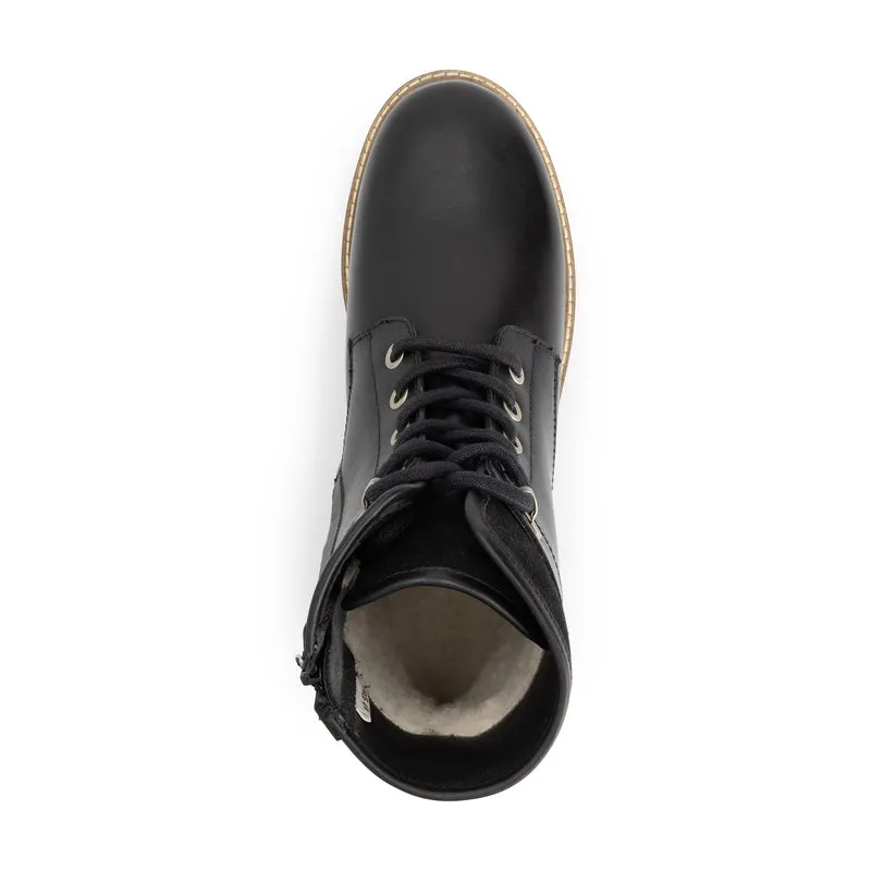 Langdets Herren - Schnürboots - Wolle gefüttert - Schwarz