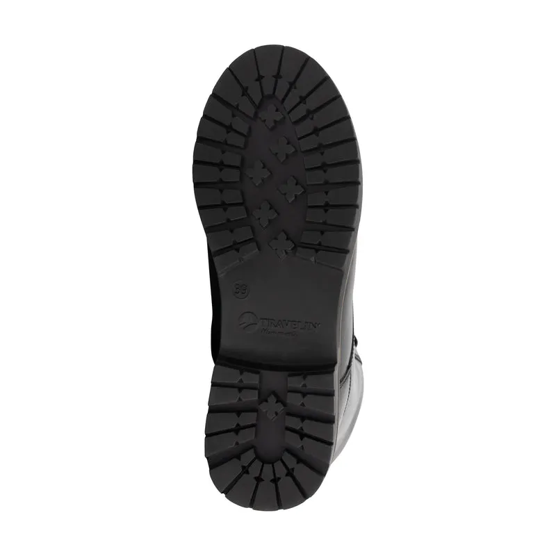 Trysil Damen – Schnürstiefel mit Reißverschluss – mit Wolle gefüttert
