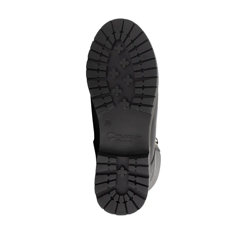 Torpsund Damen – Schnürstiefel mit Reißverschluss – Wolle gefüttert