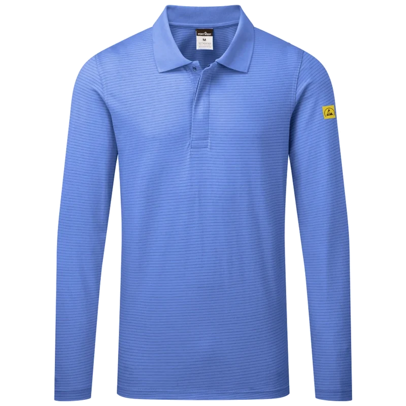 Portwest Anti-statische ESD Polo Lange Mouw AS23