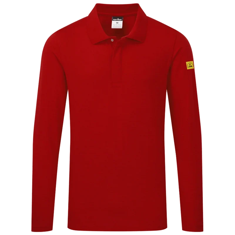 Portwest Anti-statische ESD Polo Lange Mouw AS23