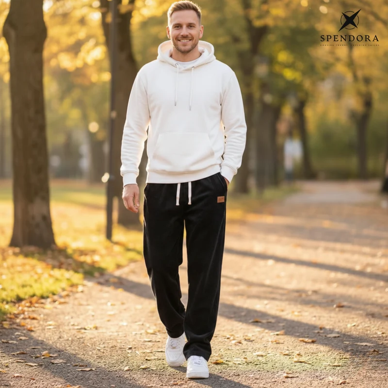 Herren Cordhose | Gerade geschnittene Winterhose mit verstellbarem Bund und optional wärmender Fütterung