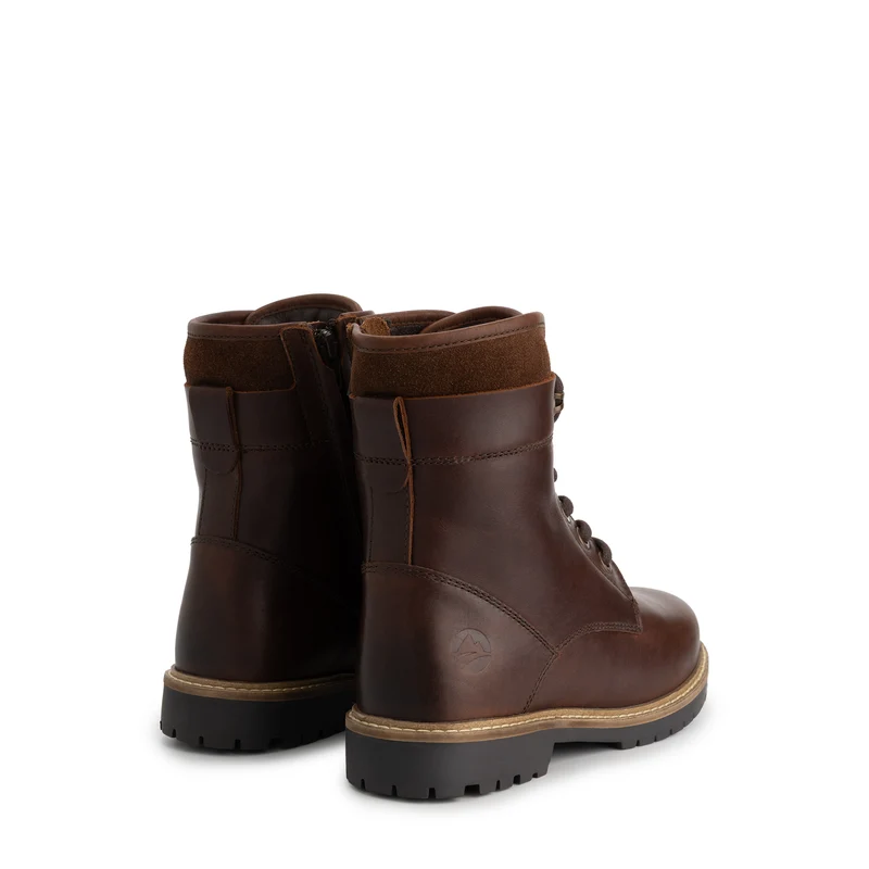 Larvik Damen - Schnürboots - Wolle gefüttert - Braun
