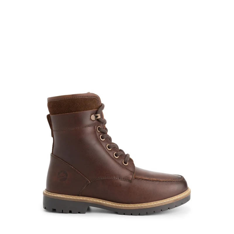 Tronstad Damen - Schnürboots - Wolle gefüttert - Braun
